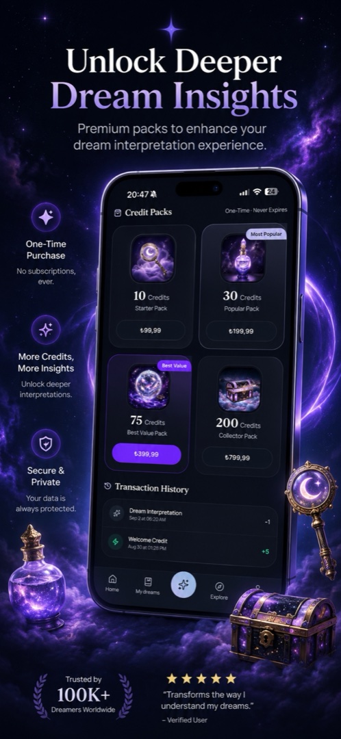 Revalune Credit Packs Screen
